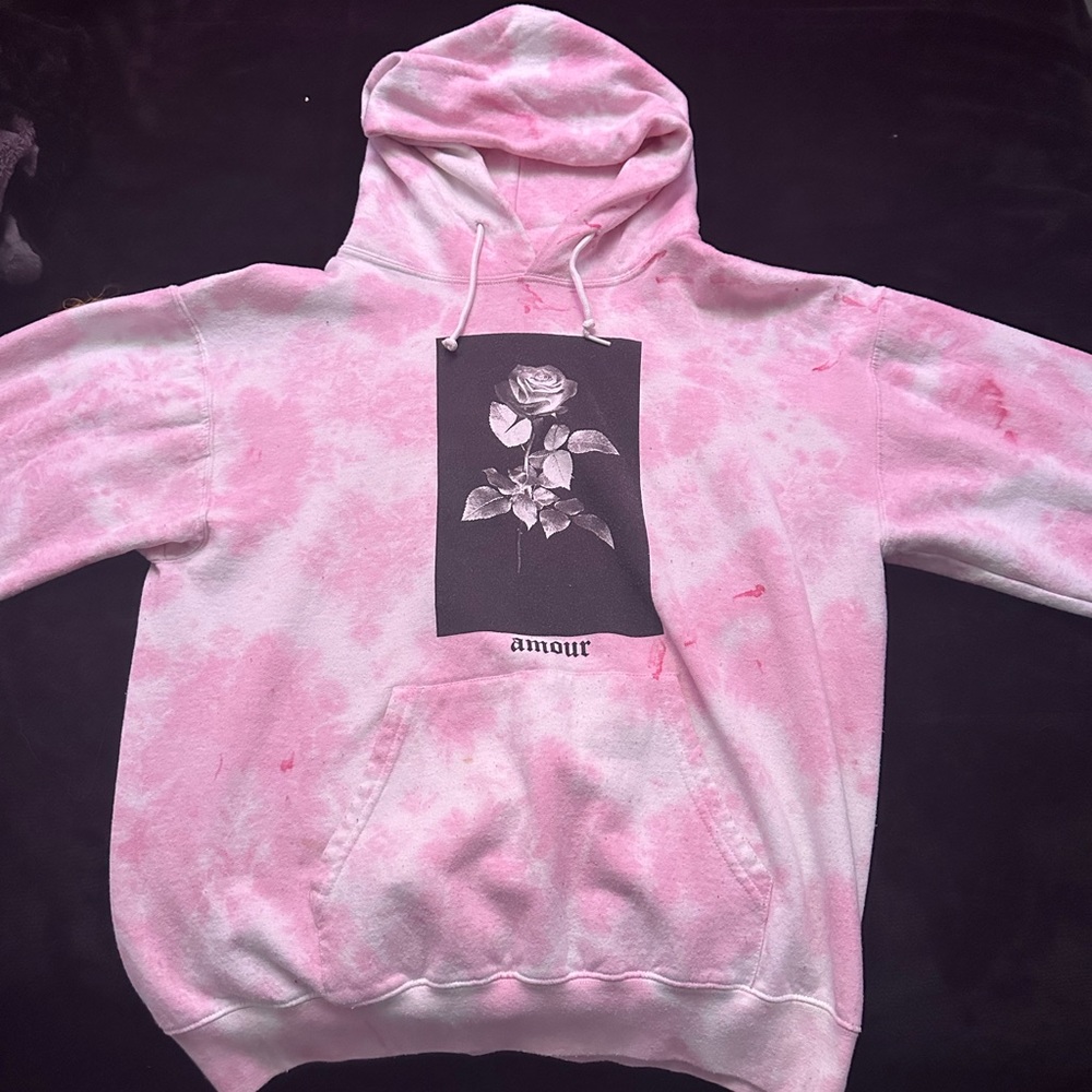 Amour Rose Tye-Dye Hoodie